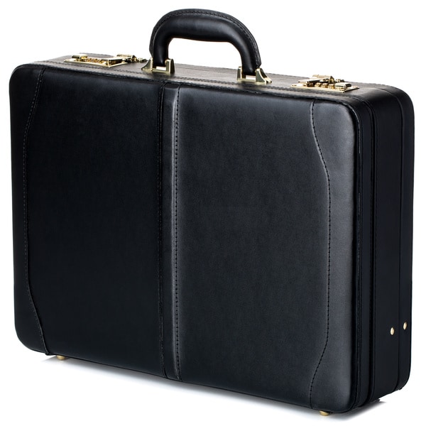 Shop Avenues Executive Leather Expandable Attache Case - Free Shipping ...
