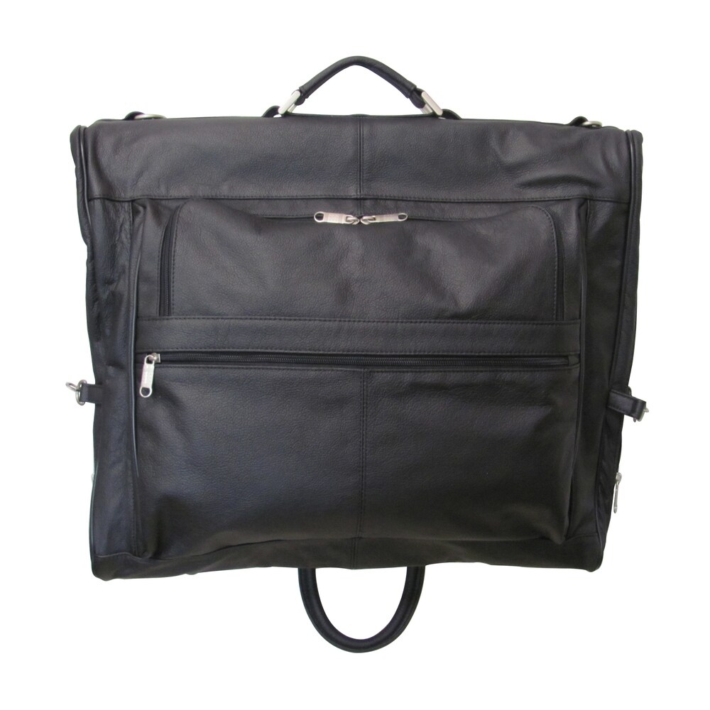 leather garment bag with wheels