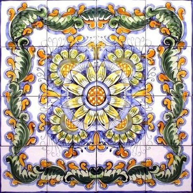 Shop Kotiba Design 16tile Ceramic Mosaic Medallion Free Shipping