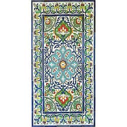 Shop Antique Looking Persian Area Rug Architectural Bahar Design 40 Tile Ceramic Wall Art Overstock 3571848