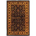 Safavieh Handmade Golden Jaipur Black/ Gold Wool Rug - 4' x 6'