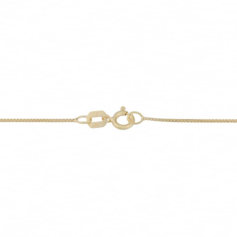 Fremada 14k Yellow Gold Box Necklace (16-30 inch)