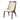 Barrel Cream Leather Dining Chairs (Set of 2)