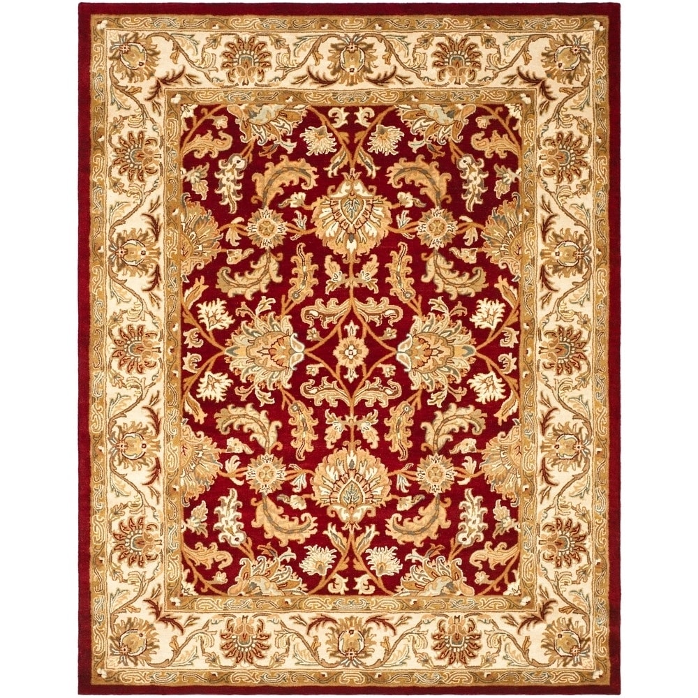 Handmade Heritage Kashan Red/ Ivory Wool Rug (83 x 11) Today $407