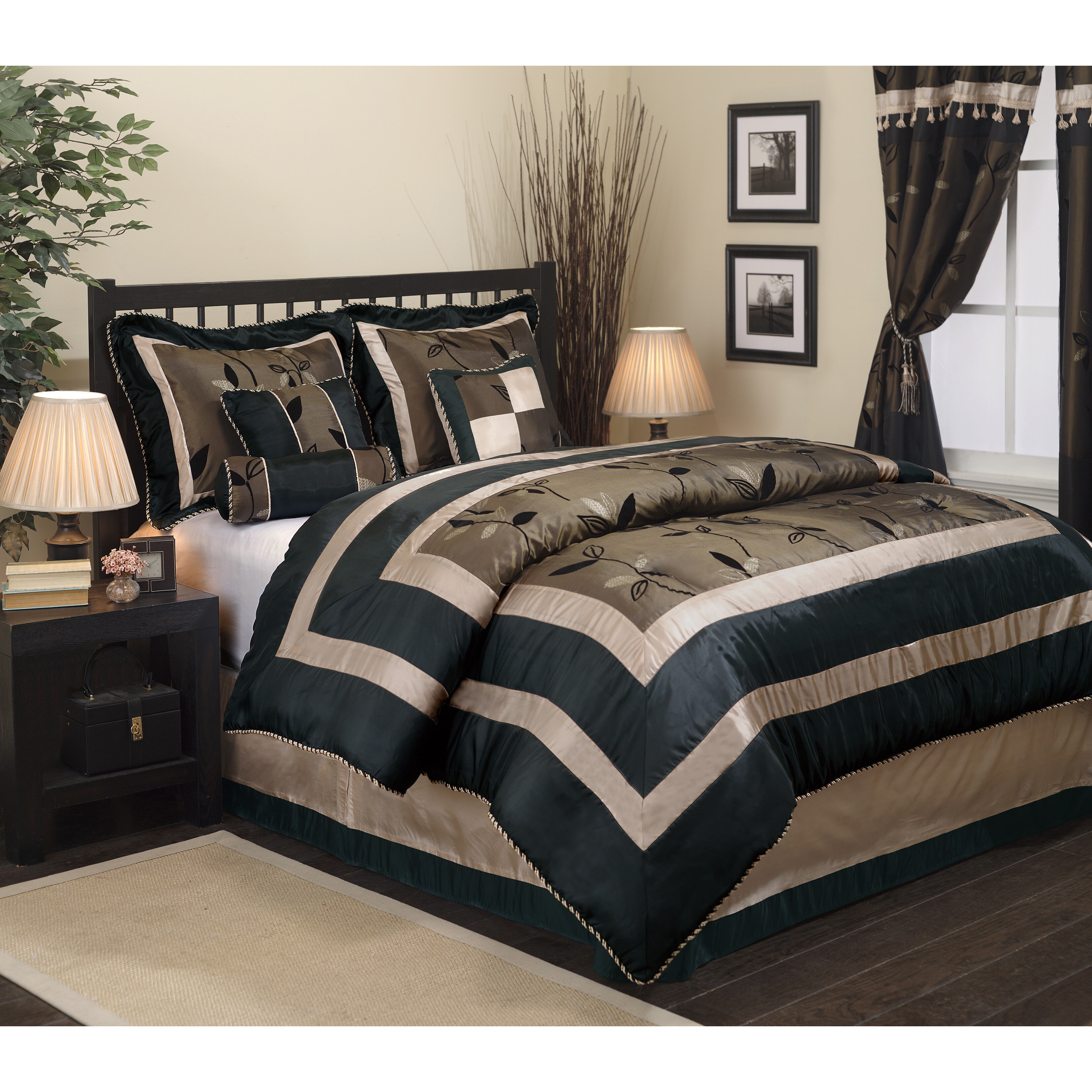 Shop Nanshing Pastora 7 Piece Patchwork Comforter Set On Sale