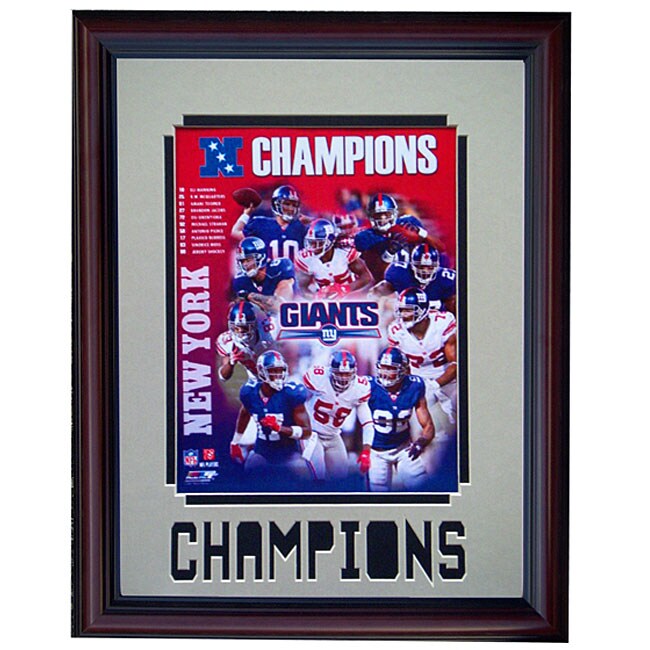 New York Giants 2007 Champs 11x14 Deluxe Framed Print