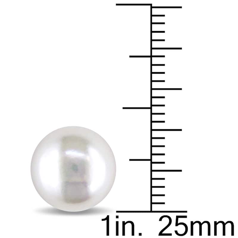 Miadora 14k Gold Cultured Freshwater Pearl Earrings (10-10.5 mm)