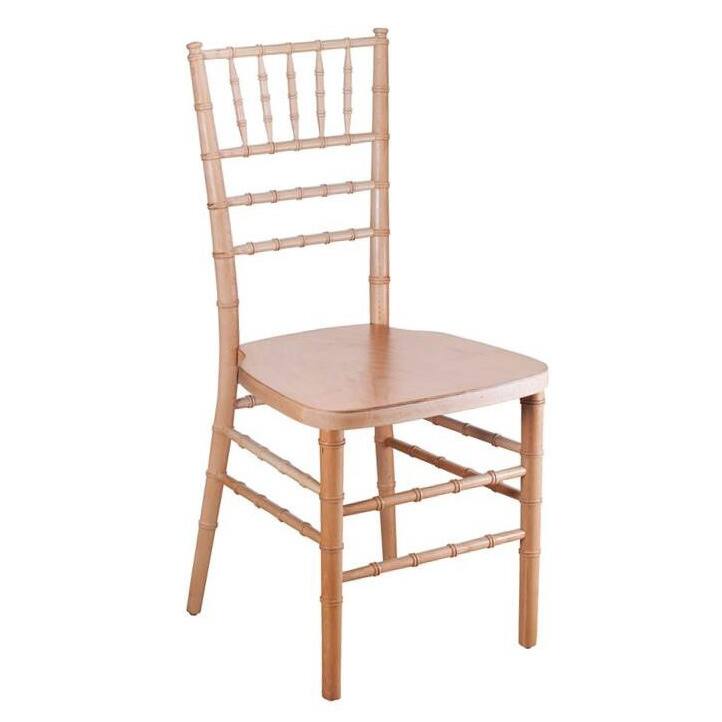 Stackable Natural Ballroom Chairs (Set of 2)