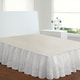 preview thumbnail 3 of 2, Ruffled Lauren Eyelet 18-inch Bedskirt
