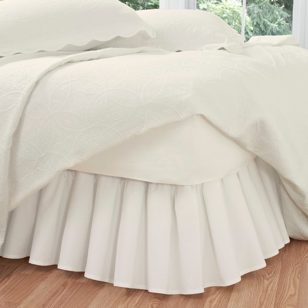 cotton bed skirt full