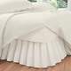 preview thumbnail 1 of 0, Ruffled Poplin Polyester/Cotton 14-inch Drop Bedskirt California King - Ivory
