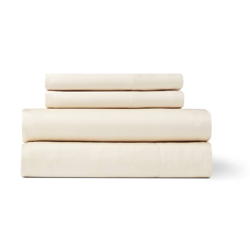 Solid Colored Rayon from Bamboo Breathable Deep Pocket Bed Sheet Set - King- Hemp
