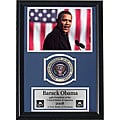 Professionally Framed Obama and Flag 12x18 Photo Print