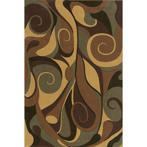 slide 2 of 2, Machine-made Beige Wool Rug - 7'9" x 9'9"