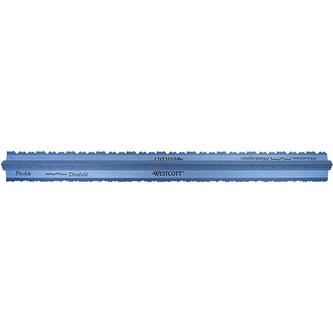 Grip And Rip 12 inch Aluminum Tearing Ruler With Zero Centering