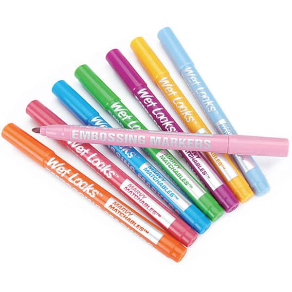 Wet Looks Pastel Embossing Markers (Set of 8) - Bed Bath & Beyond - 3665080