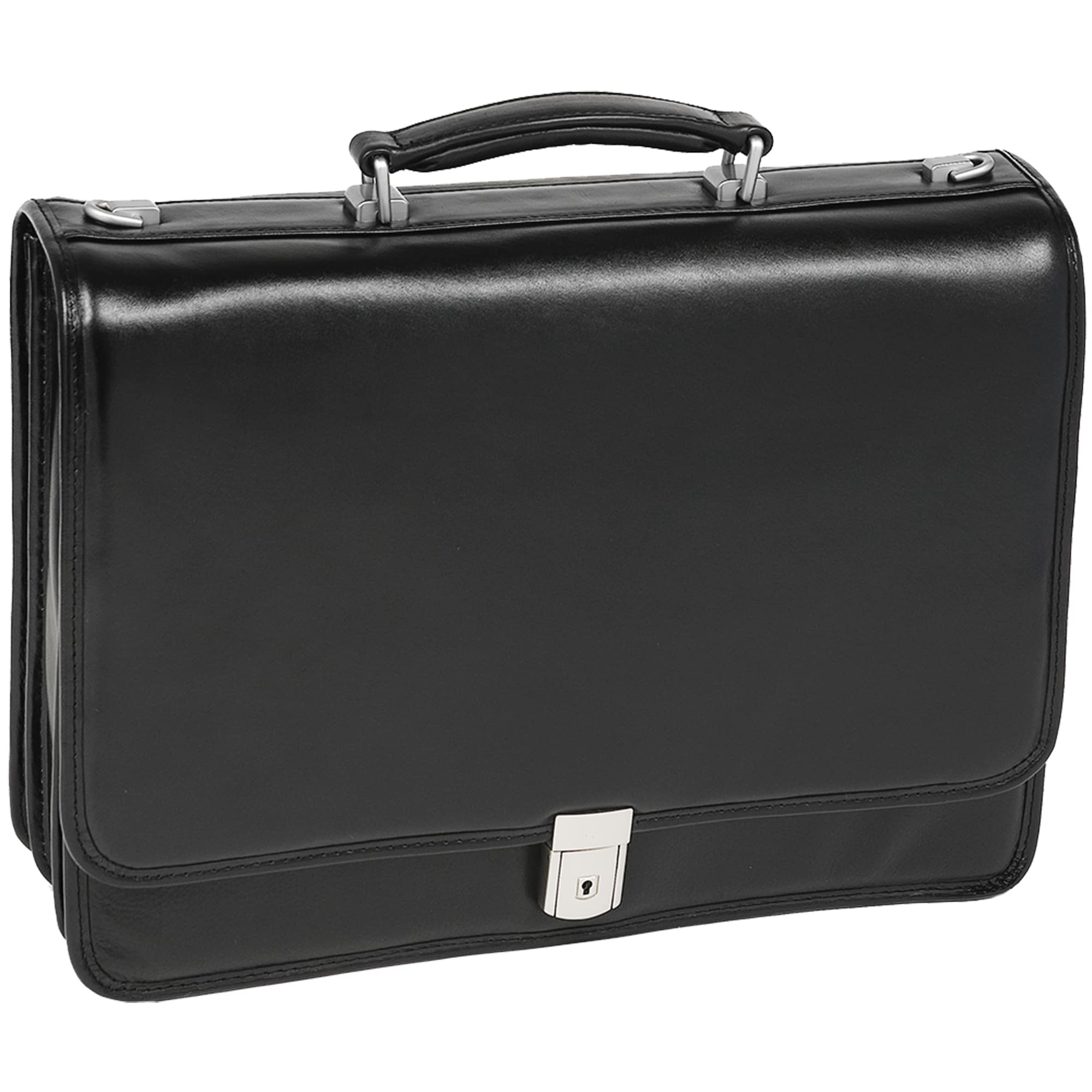 Mcklein Black River North Triple Compartment Laptop Briefcase