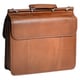 mcklein leather double compartment laptop case