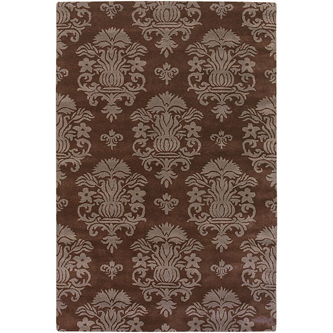 Hand tufted Mandara Contemporary Wool Area Rug (79 X 106)