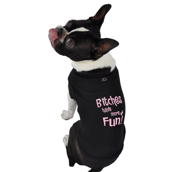 B*****s Have More Fun Dog Tank Top Ruff Ruff & Meow Pet Apparel