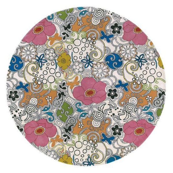 Handtufted Contemporary Multi Colored Floral Genesis Collection New