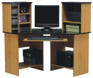 Shop Black Oak Corner Computer Desk Free Shipping Today