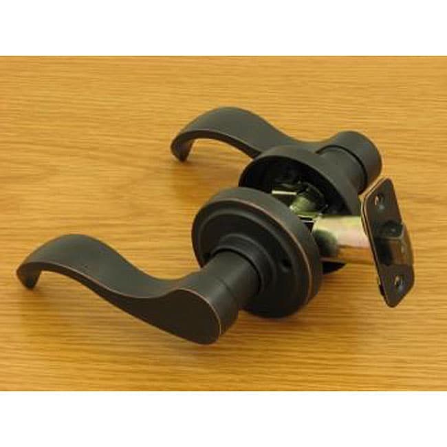 Dark Oilrubbed Bronze Door Lever Passage Set Free Shipping On Orders