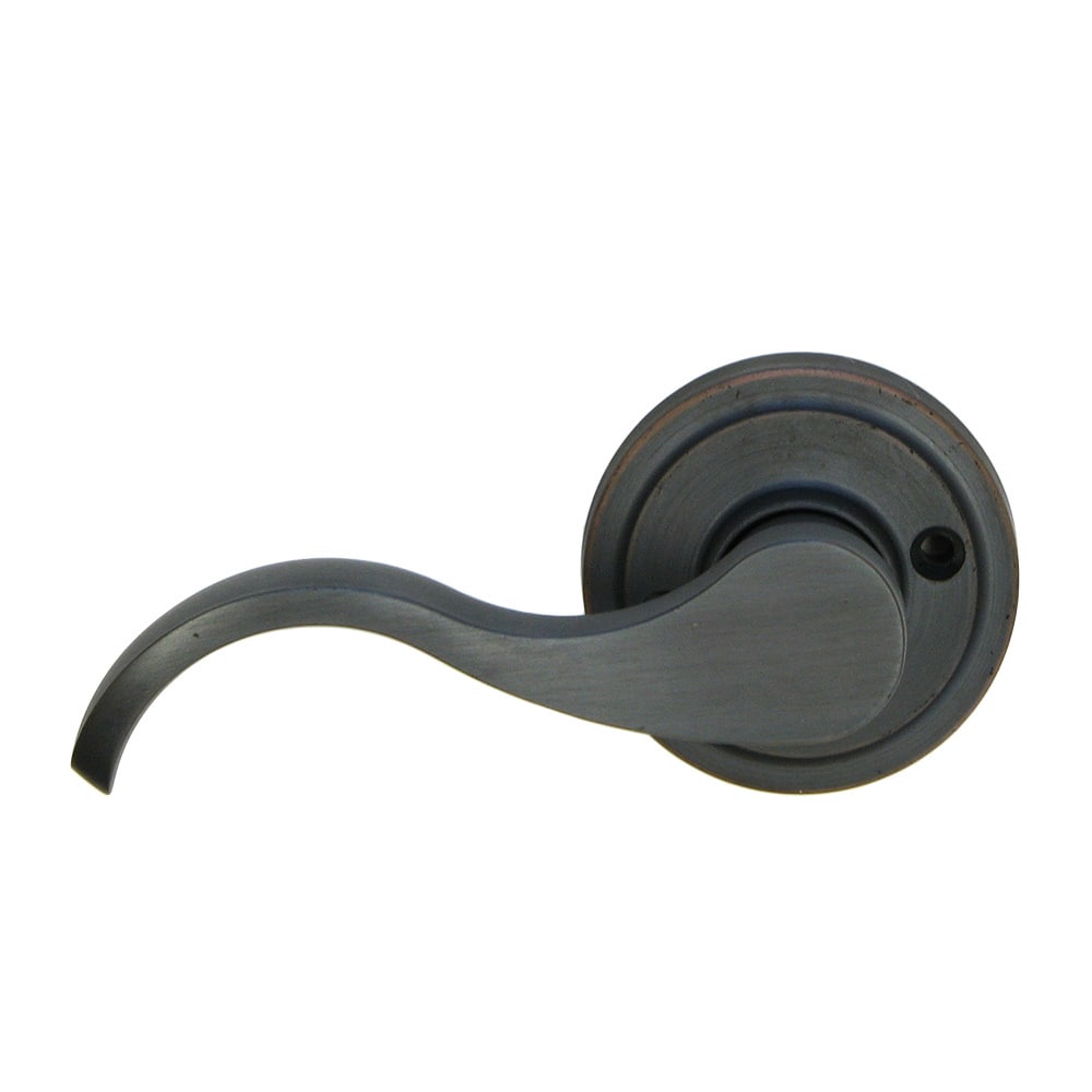 Bronze Oil-rubbed Left-hand Door Lever Dummy