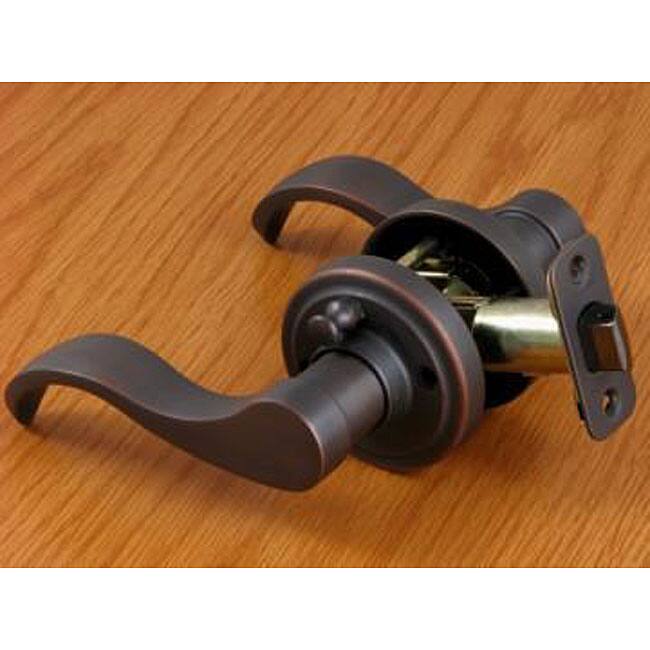 Oil-rubbed Bronze Door Lever Privacy Set