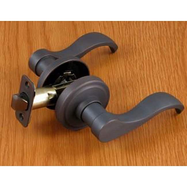 Oil-rubbed Bronze Door Lever Passage Set