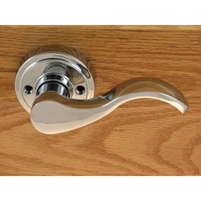 Polished Chrome Dummy Right-hand Door Lever