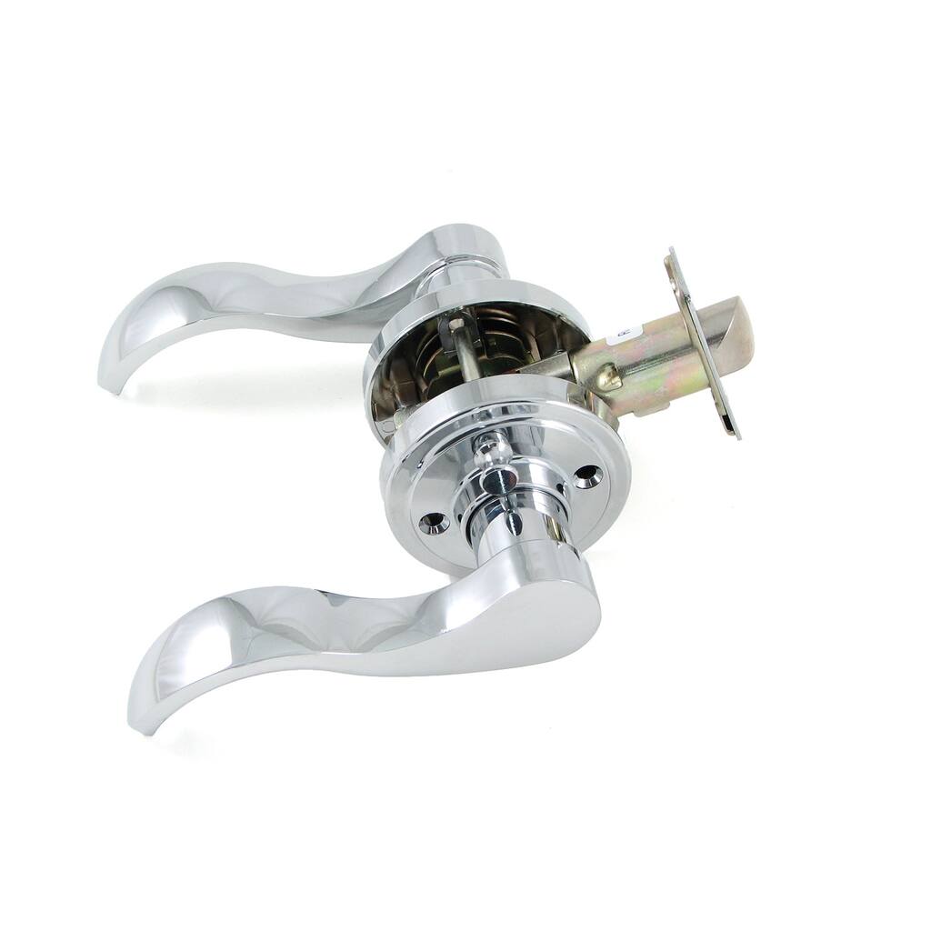 Better Home Products Polished Chrome Reversible Lever Privacy Door Handle Set