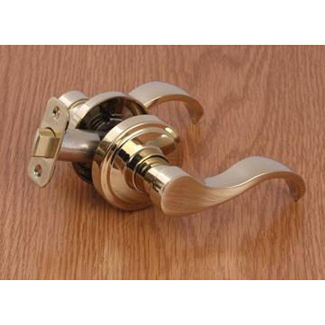 Polished Brass Passage Set Door Handle