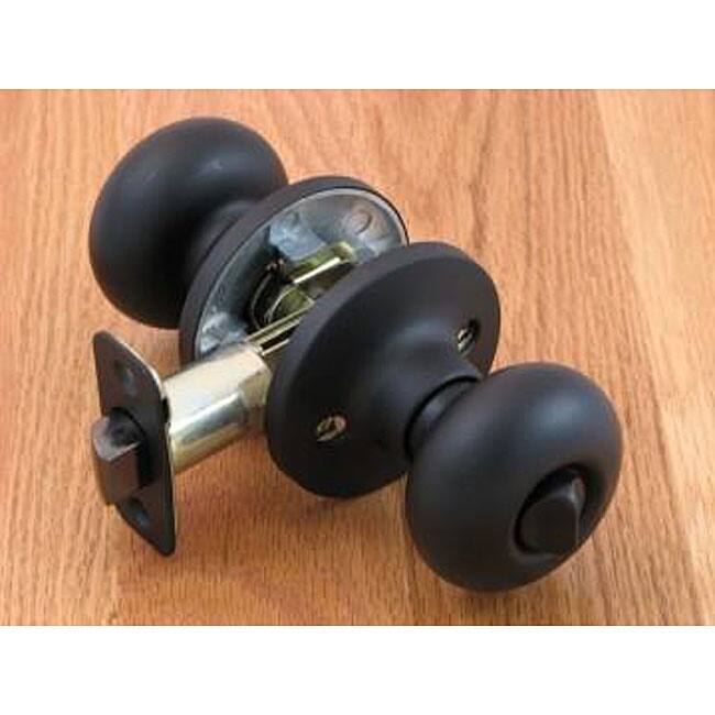 Matte Black Door Knob Privacy Set