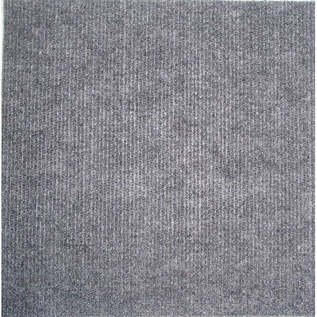 Do It Yourself Grey Carpet Tiles (144 Square Feet)