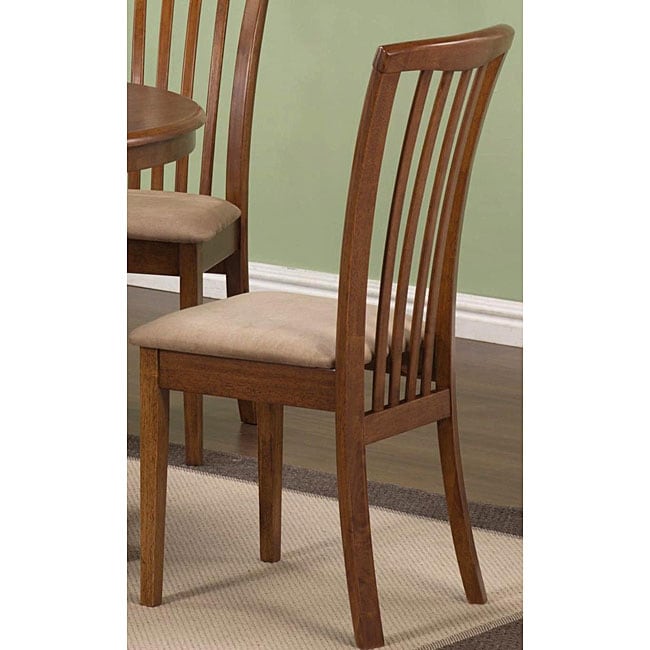 Cherry Oak Wood Slat-back Chairs (Set of 2) - 11743848 - Overstock.com ...