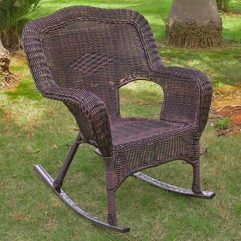 International Caravan Chelsea Resin Wicker Porch Rocker