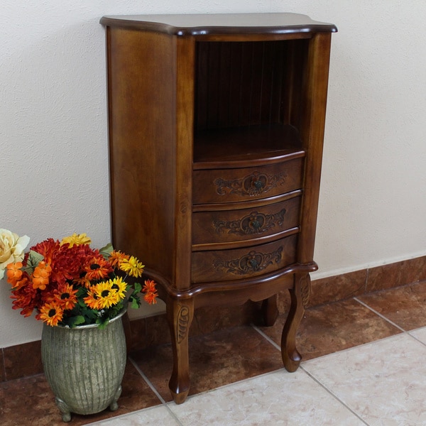 International Caravan Carved Wood Telephone Stand   11744152