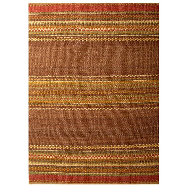 Hand-woven Jute Rug - 5' x 8'