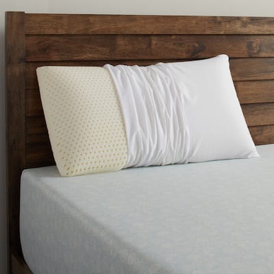 Beautyrest Latex Foam Pillow With Removable Cover - White