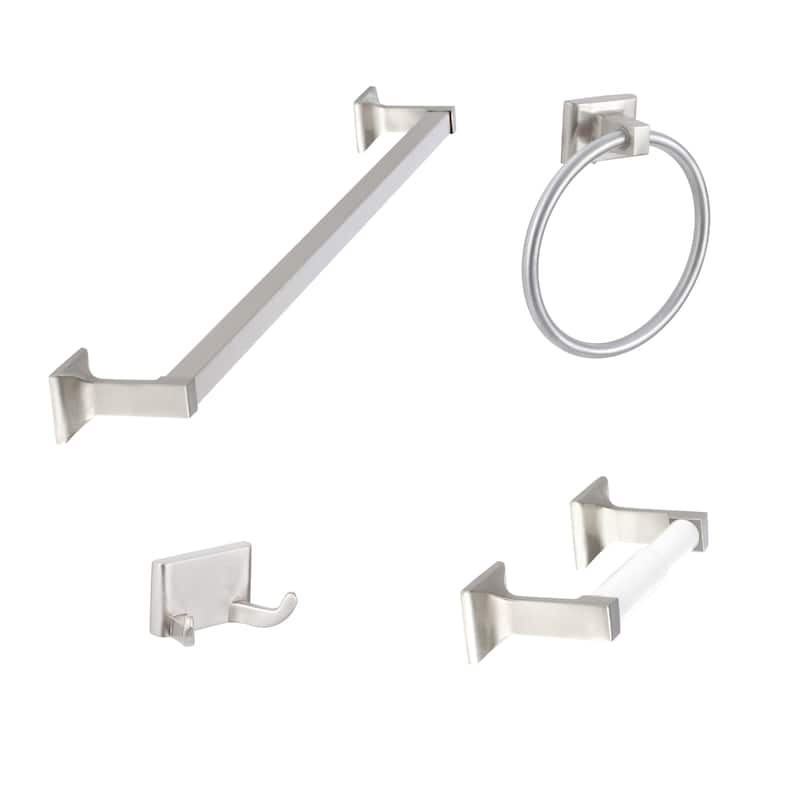 Sure-Loc Basic 4-piece Bathroom Accessory Set - White