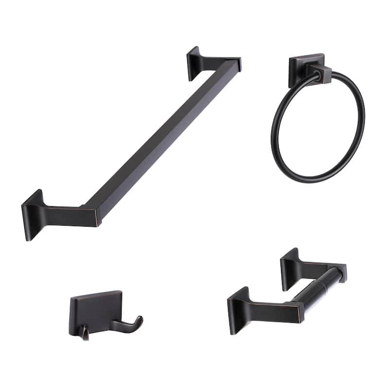 Sure-Loc Basic 4-piece Bathroom Accessory Set - Black