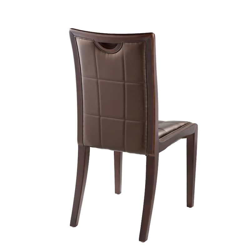King Pebbled Faux Leather Dining Chairs (Set of 2)