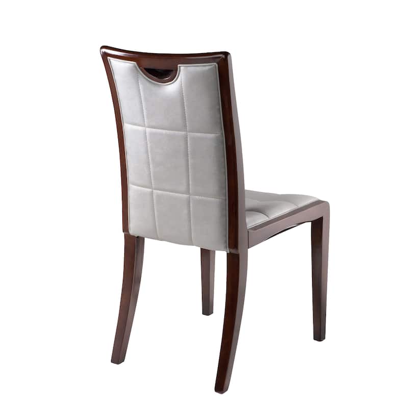 King Pebbled Faux Leather Dining Chairs (Set of 2)