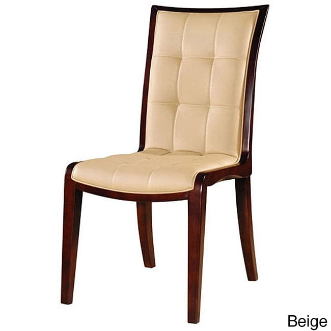 King Leather Dining Chairs (set Of 2)