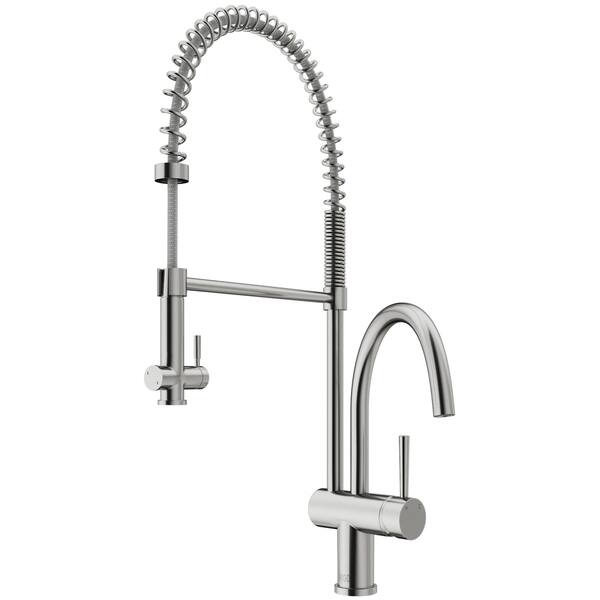 Shop Vigo Dresden Stainless Steel Pull Down Spray Kitchen Faucet