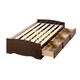 preview thumbnail 2 of 6, Prepac Espresso Twin Mate's Platform Storage Bed with 3 Drawers