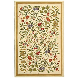 Hand hooked Garden Ivory Wool Rug (6' x 9') Safavieh 5x8   6x9 Rugs