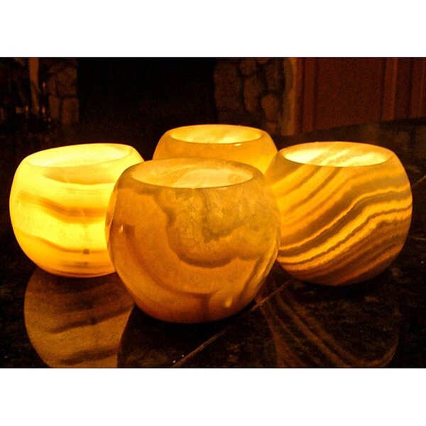 Set of 4 Medglobes Candles , Handmade in Egypt Free Shipping Today
