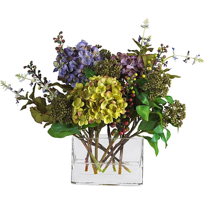 Mixed Silk Hydrangea Arrangement - Multi – Overstock